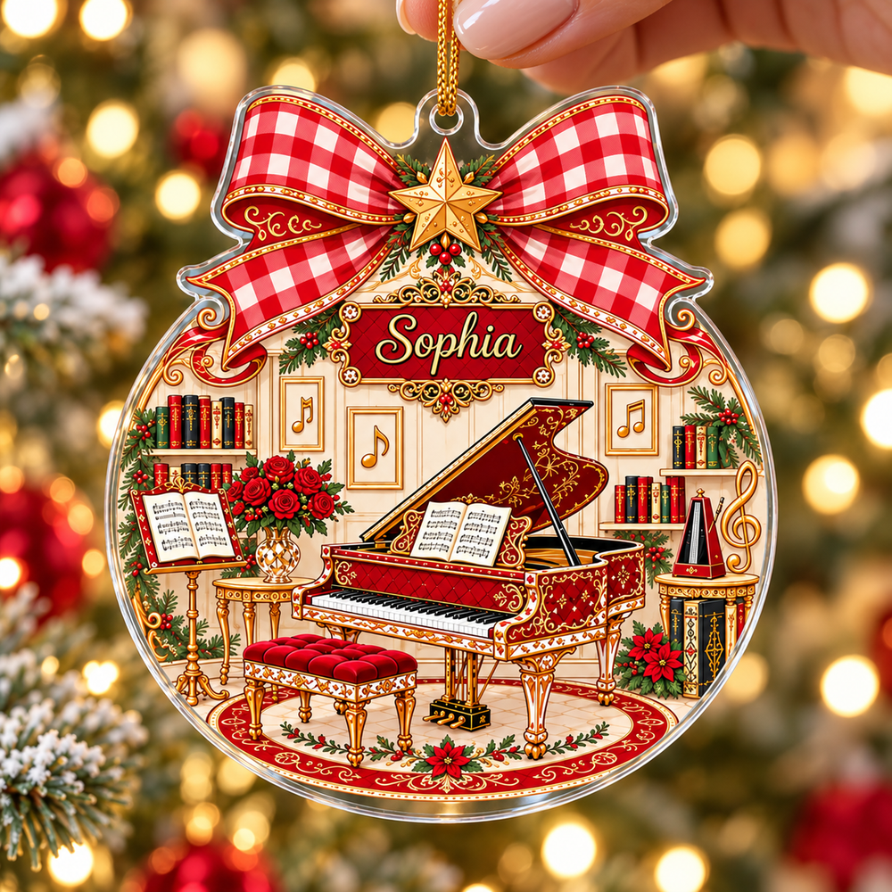 Piano Music Room Ornament - product view 2