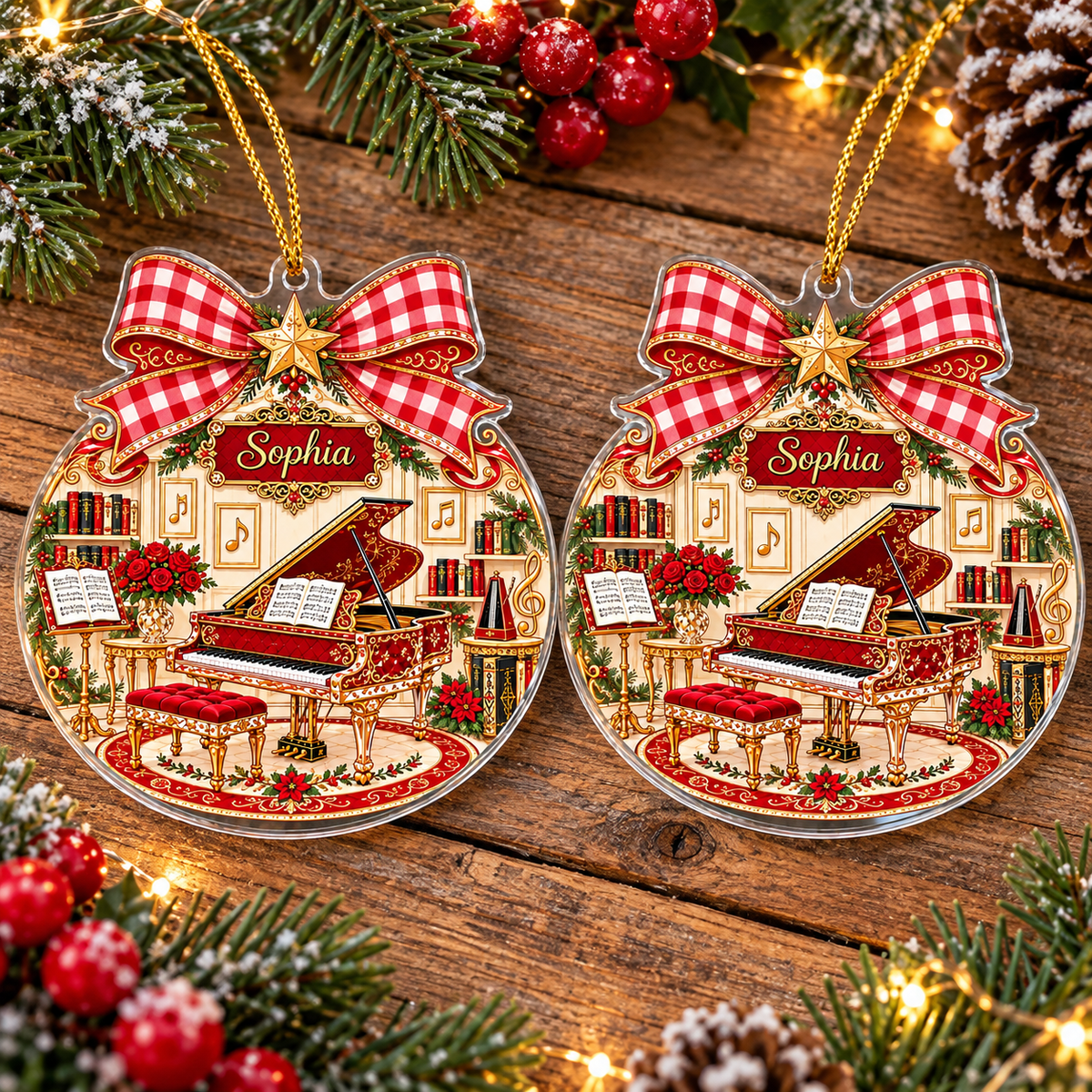 Piano Music Room Ornament - product view 3