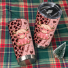 Pink Cow Leopard Print Tumbler Y2k Retro Western Stainless Steel Cup Gift for Women available at our Austin, Texas warehouse