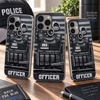 Customer in Austin, Texas wearing Police Officer Tactical Vest Phone Case Personalized Gift for Law Enforcement