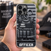 Close-up of Police Officer Tactical Vest Phone Case Personalized Gift for Law Enforcement for streetwear fans in Austin, Texas