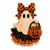 Rustic Witch Ghost Jack O Lantern Spooky Chic Halloween Tabletop Decorative Figurine