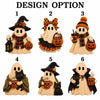 Rustic Witch Ghost Jack O Lantern Spooky Chic Halloween Tabletop Decorative Figurine
