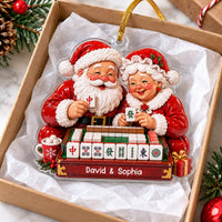 Santa Couple Mahjong Ornament - product detail 4