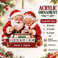 Santa Couple Mahjong Ornament - product detail 5