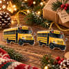 Close-up of School Bus Ornament Personalized Acrylic Christmas Gift for Teacher and Bus Driver for streetwear fans in Austin, Texas