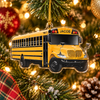 School Bus Ornament Personalized Acrylic Christmas Gift for Teacher and Bus Driver available at our Austin, Texas warehouse