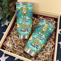 Personalized Sea Turtle Couple Tumbler Custom Names Anniversary Year Gift - product view 6