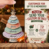Close-up of Seashell Christmas Tree Ornament Personalized Coastal Scallop Shell Acrylic Keepsake Custom Family N for streetwear fans in Austin, Texas