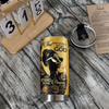 Close-up of She Who Kneels Before God Can Stand Before Anyone Christian Tumbler Personalized Faith Gift For Wome for streetwear fans in Austin, Texas