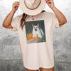 Ghost Dog Halloween Graphic Sweatshirt Spooky Season German Shepherd Crewneck