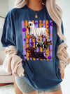Halloween Dachshund Crewneck Sweatshirt, Spooky Wiener Dog Ghost Skeleton Costume, Cute Fall Pumpkin Pet Apparel Gift