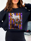 Halloween Dachshund Crewneck Sweatshirt, Spooky Wiener Dog Ghost Skeleton Costume, Cute Fall Pumpkin Pet Apparel Gift