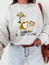 Funny Graphic T-Shirt We Thrift At Dawn Goose Vintage Shopping Tee Thrift Lover Gift