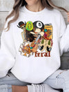 Oversized Graphic T-Shirt Feral Edgy Western Skeleton Streetwear Tee