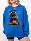 Waiting For Halloween Shirt Cute Raccoon Pumpkin Graphic Tee Early Fall Summerween Apparel