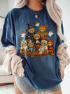 Cute Halloween Teddy Bear Graphic Tee Women's Fall Costume Shirt