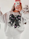 Spooky Coquette Boo T-Shirt Cute Ghost And Bat Bow Halloween Graphic Tee