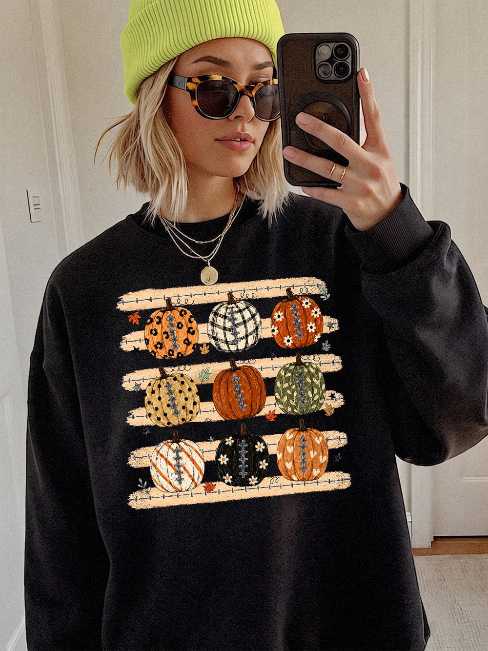 Pumpkin Football Fall Graphic T-Shirt Women's Autumn Game Day Tee