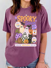 Retro Spooky Season Halloween Shirt, Cute Boo Crew Ghost And Pumpkin Graphic Tee For Fall