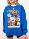 Retro Spooky Season Halloween Shirt, Cute Boo Crew Ghost And Pumpkin Graphic Tee For Fall