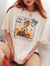 Trick Or Treat T-Shirt Cute Spooky Season Graphic Tee Just A Few Spooky Things Fall Halloween Top