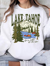 Lake Tahoe Mountain Graphic T-Shirt Life Is Better At The Lake Vintage Vacation Tee
