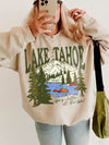Lake Tahoe Mountain Graphic T-Shirt Life Is Better At The Lake Vintage Vacation Tee