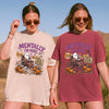 Mentally I'm Here Cozy Fall Graphic Tee Cute Halloween Ghost Shirt Autumn Aesthetic Warm Drinks T-Shirt Gift For Her