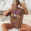 Mentally I'm Here Cozy Fall Graphic Tee Cute Halloween Ghost Shirt Autumn Aesthetic Warm Drinks T-Shirt Gift For Her