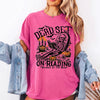 Dead Set On Reading Booked To The Bone T-Shirt Spooky Skeleton Book Lover Halloween Tee Gothic Reader Graphic Apparel