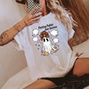 Plotting Nothin' Just Anxious T-Shirt Funny Ghost Hair Rollers Tee Mental Health Humor Introvert Spooky Season Shirt
