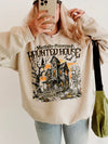 Mentally Possessed Haunted House Vintage Graphic T-Shirt Spooky Season Halloween Tee