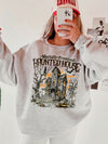 Mentally Possessed Haunted House Vintage Graphic T-Shirt Spooky Season Halloween Tee