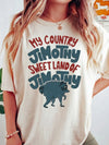 My Country Jimothy Sweet Land Of Jimothy Shirt Funny Raccoon Meme Retro Graphic Tee