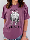 My Neighbor Jimothy Funny Raccoon Parody Graphic T-Shirt Creepy Cute Meme Tee