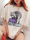 Odd Little Legend Raccoon Graphic Tee Funny Trash Panda T-Shirt