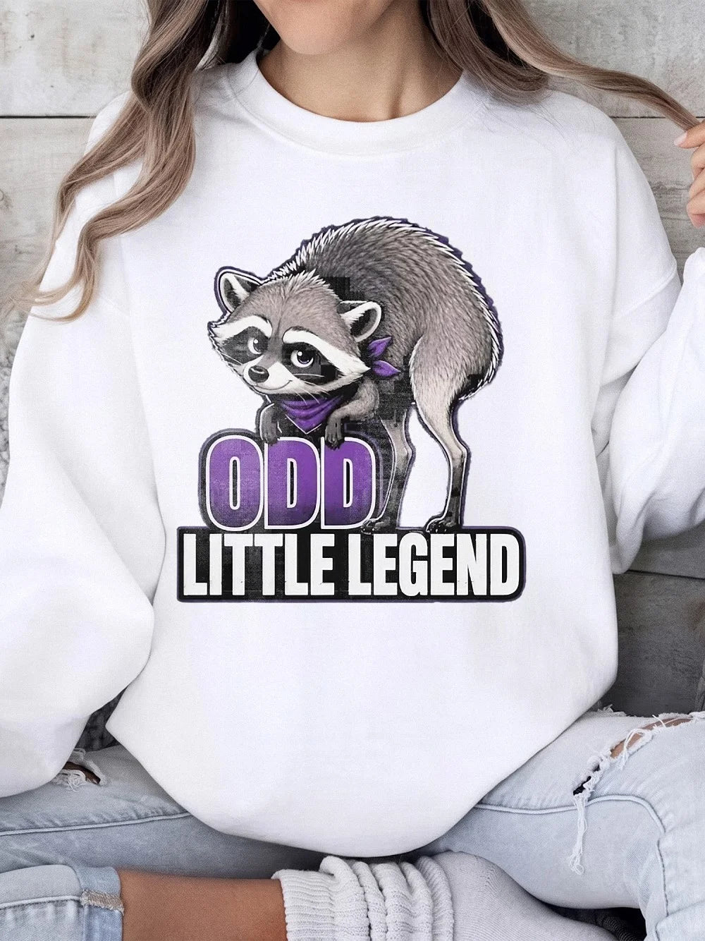 Odd Little Legend Raccoon Graphic Tee Funny Trash Panda T-Shirt