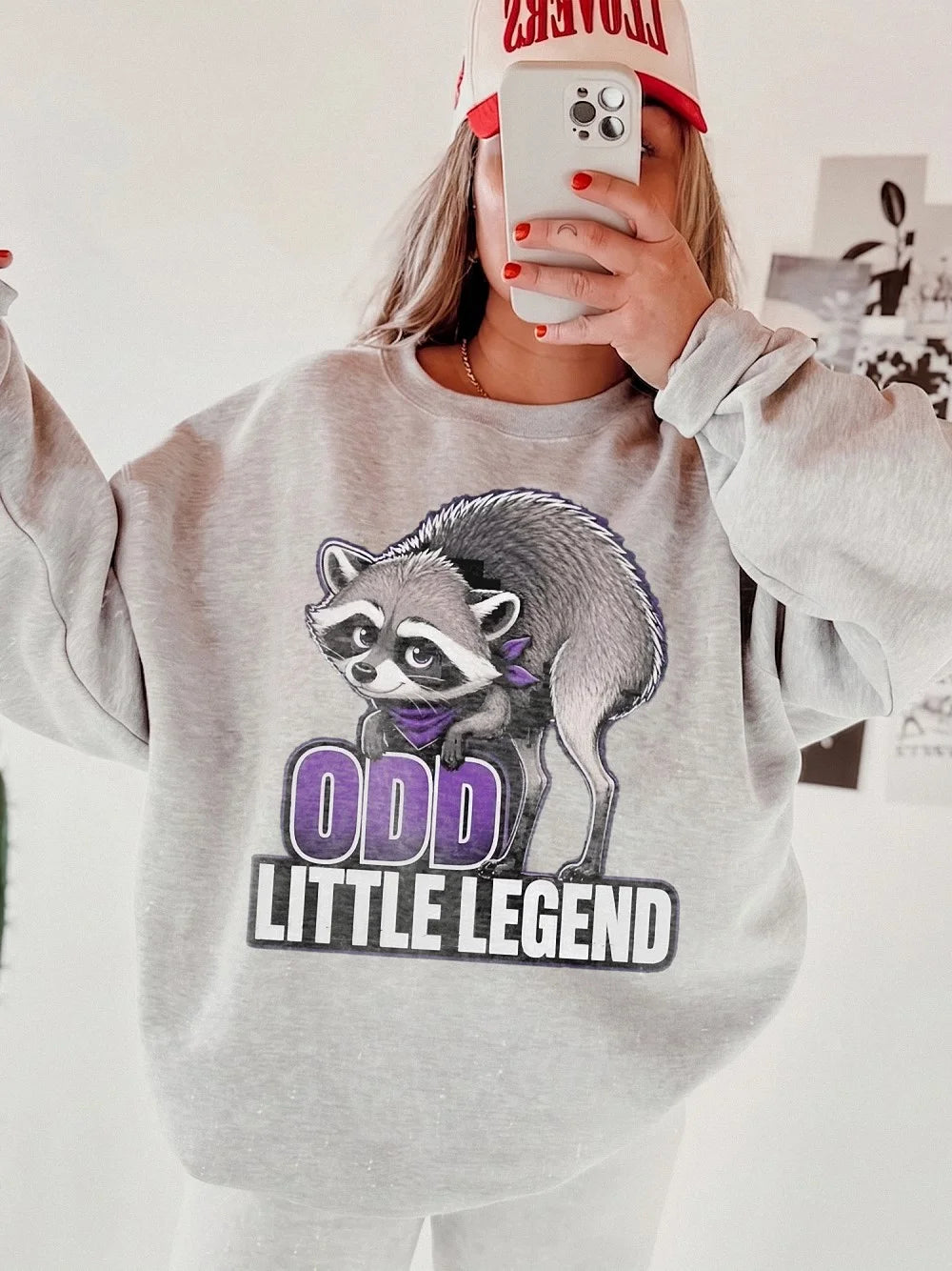 Odd Little Legend Raccoon Graphic Tee Funny Trash Panda T-Shirt