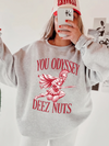 You Odyssey Deez Nuts Funny Greek Mythology Graphic T-Shirt Humorous Spartan Meme Apparel Adult Gag Gift