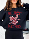 You Odyssey Deez Nuts Funny Greek Mythology Graphic T-Shirt Humorous Spartan Meme Apparel Adult Gag Gift