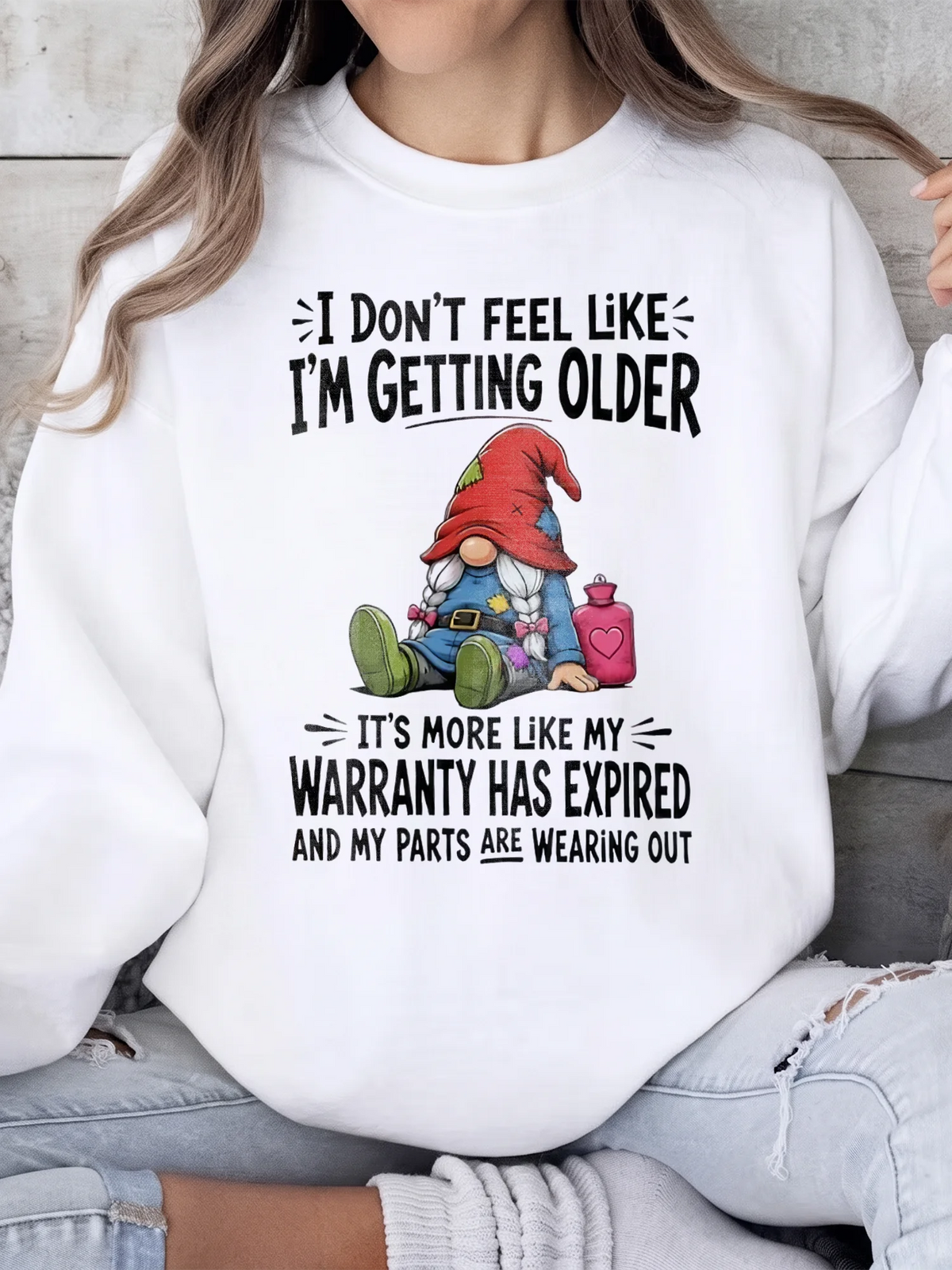 Funny Gnome Warranty Expired T-Shirt Sarcastic Aging Humor Birthday Gift Getting Older Graphic Tee