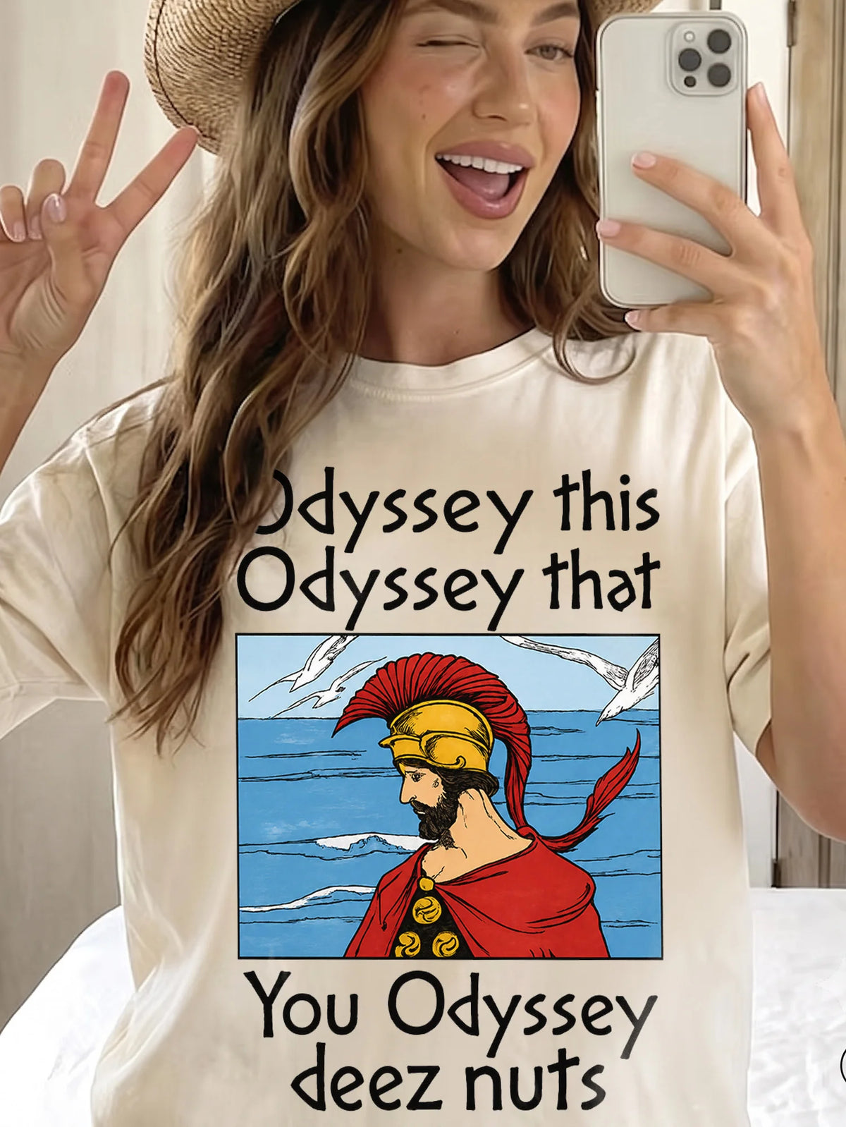 Odyssey This That You Odyssey Deez Nuts Funny Greek Mythology Graphic T-Shirt