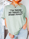 I'm Taking My Talents to Broad Street Philadelphia Sports Fan Graphic T-Shirt