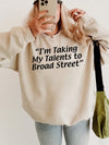 I'm Taking My Talents to Broad Street Philadelphia Sports Fan Graphic T-Shirt