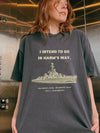 USS Johnston DD-557 Ernest E. Evans WWII Naval History Crewneck Sweatshirt