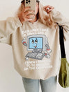 Ever Since I Was A Small Child Indoors On The Computer Funny Graphic Tee Retro Introvert Gamer T-Shirt