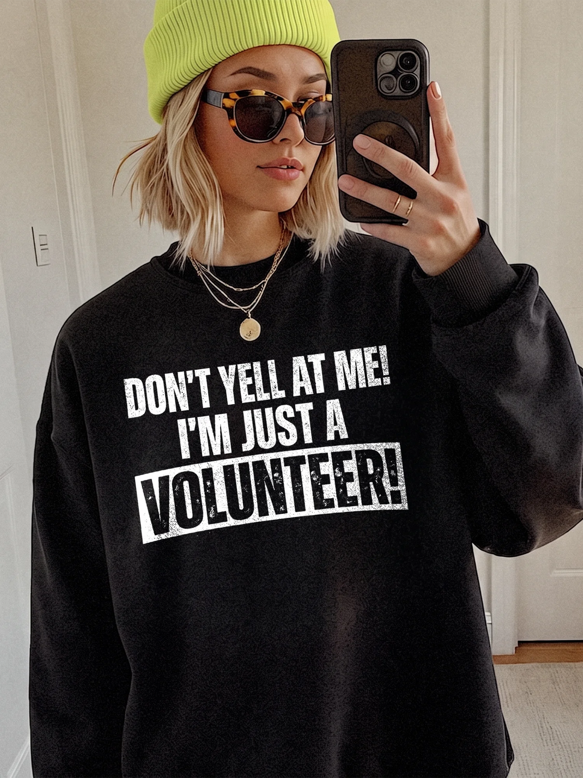 Don't Yell At Me I'm Just A Volunteer Funny T-Shirt Event Charity Helper Gift