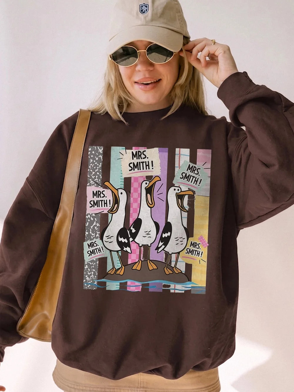 Personalized Seagull Teacher Graphic Tee Custom Funny Bird Shirt Back To School Gift