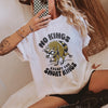 No Kings Except For Short Kings Tee Funny Raccoon Graphic T-Shirt